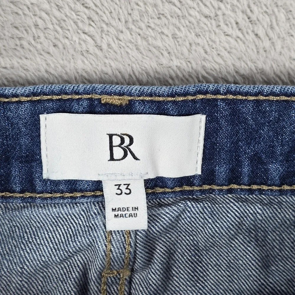 Banana Republic Jeans Mens 33 High-Rise‎ Rigid Bow Full Bow Medium Wash Denim